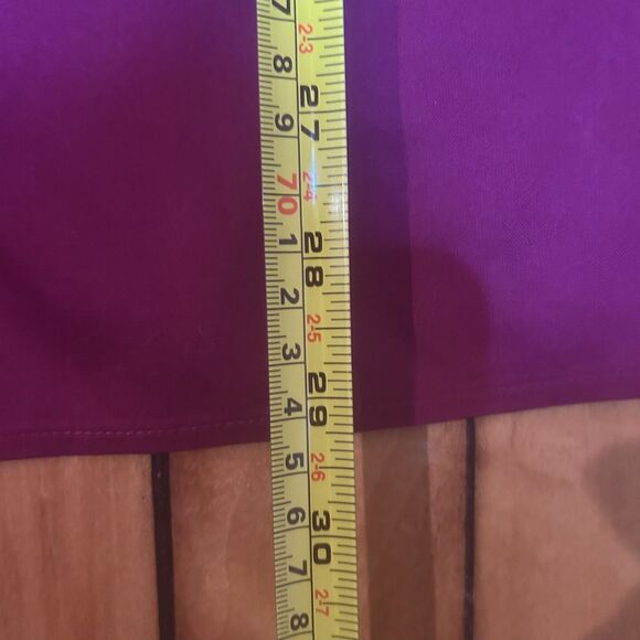 Catherines Non Iron Purple Cotton Button Down Shirt-Sz 2X-Mature-Office-Career - Picture 6 of 7